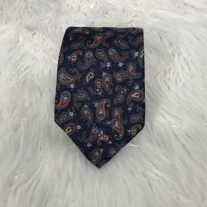 Vintage Saks Fifth Avenue silk tie paisley